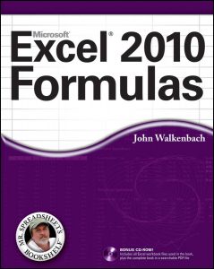 Excel 2010 formulas