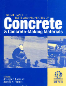 significance of tests and properties of concrete and concrete-making materials pdf