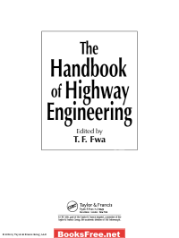 the handbook of highway engineering the handbook of highway engineering pdf the handbook of highway engineering pdf download the handbook of highway engineering by t.f. fwa