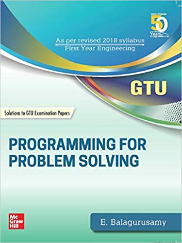 Programming for Problem Solving GTU Book (3110003) Book Pdf Free Download