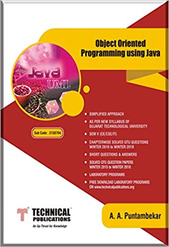 Object Oriented Programming Using JAVA GTU Book (2150704) Book Pdf Free Download
