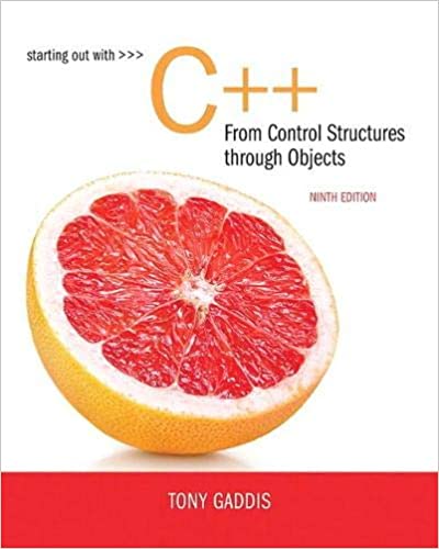 Starting Out with C++ from Control Structures to Objects Book Pdf Free Download