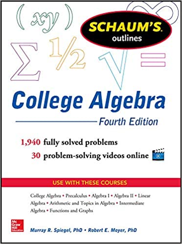 Schaum's Outline of College Algebra book pdf free download