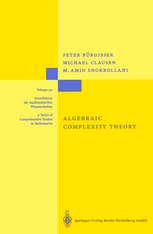 Algebraic Complexity Theory: With the Collaboration of Thomas Lickteig