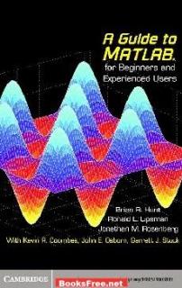 A Guide to MATLAB for Beginners book