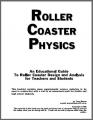 Roller Coaster Physics by Tony Wayne