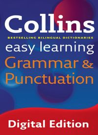 Collins - Easy Learning Grammar and Punctuation