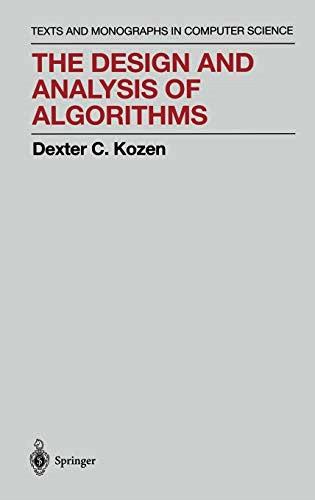 The Design and Analysis of Algorithms PDF Free Download