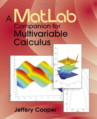 A MATLAB companion for multivariable calculus pdf